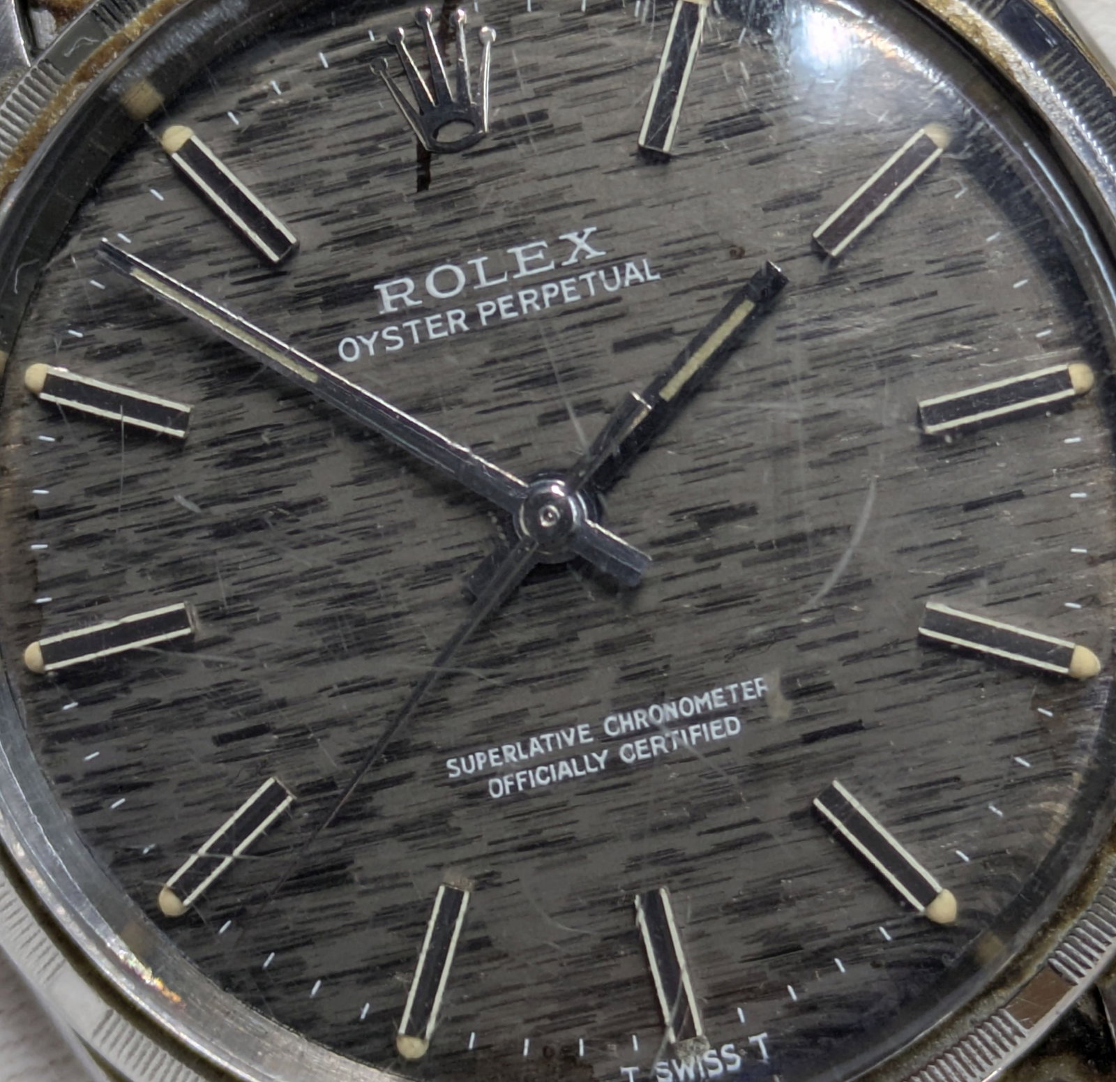 Cool 1970s Vintage Rolex Barn Find 1003 Fancy Dial Punch Papers Wallet Fresh From Original Owner - 2