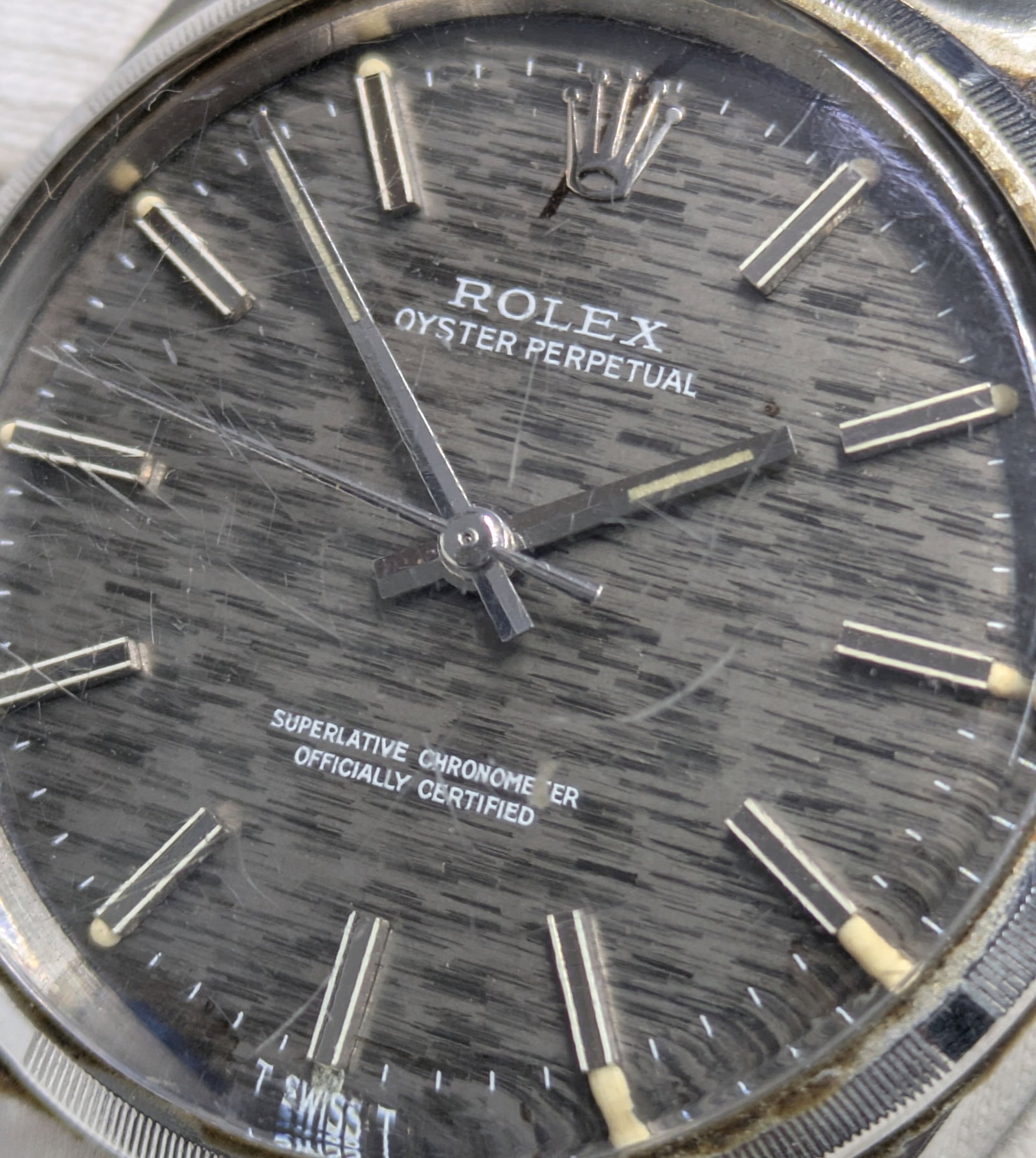 Cool 1970s Vintage Rolex Barn Find 1003 Fancy Dial Punch Papers Wallet Fresh From Original Owner - 3