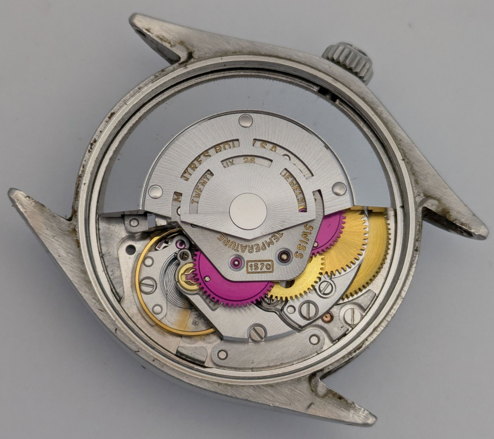 Cool 1970s Vintage Rolex Barn Find 1003 Fancy Dial Punch Papers Wallet Fresh From Original Owner - 6