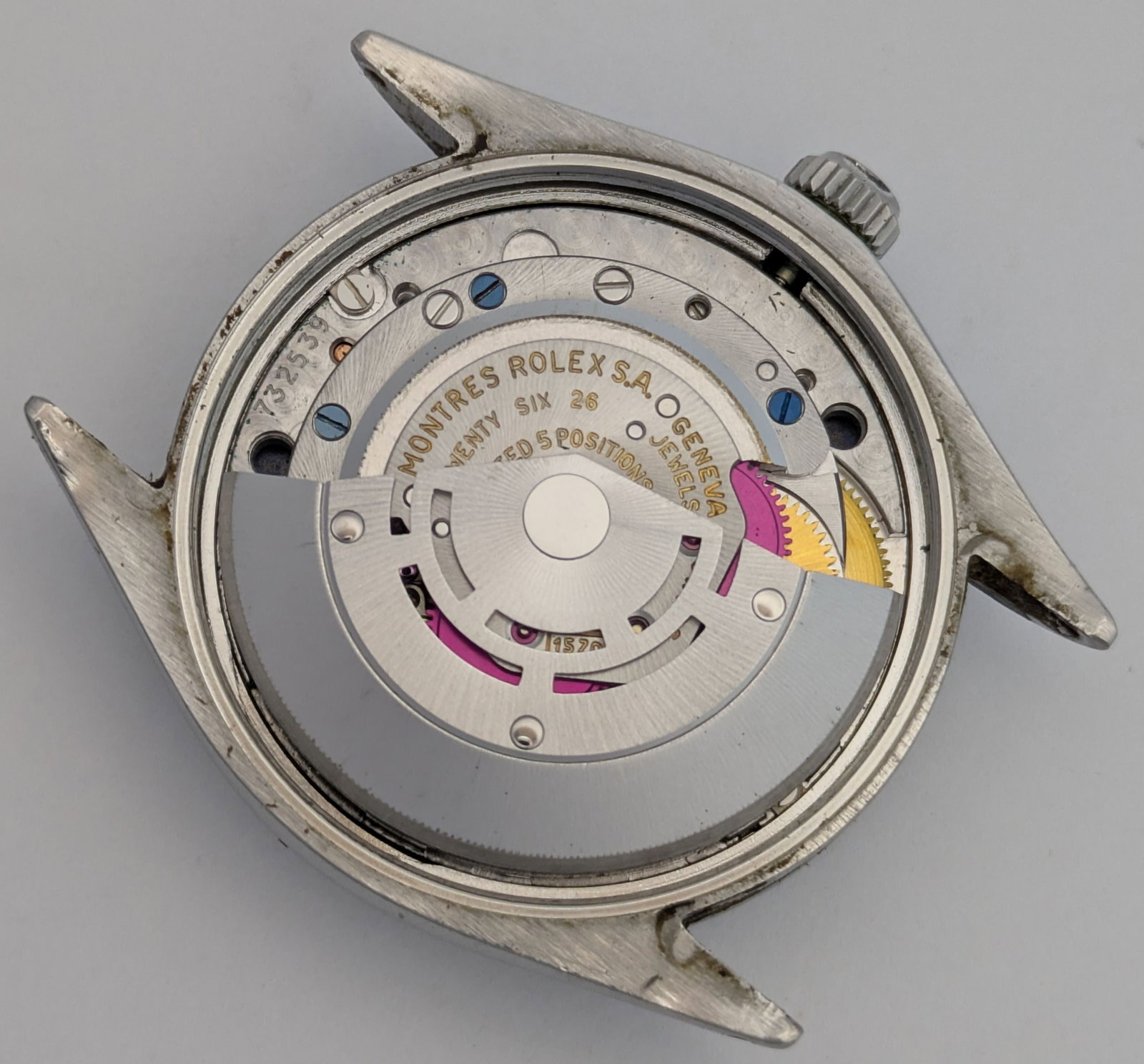 Cool 1970s Vintage Rolex Barn Find 1003 Fancy Dial Punch Papers Wallet Fresh From Original Owner - 7