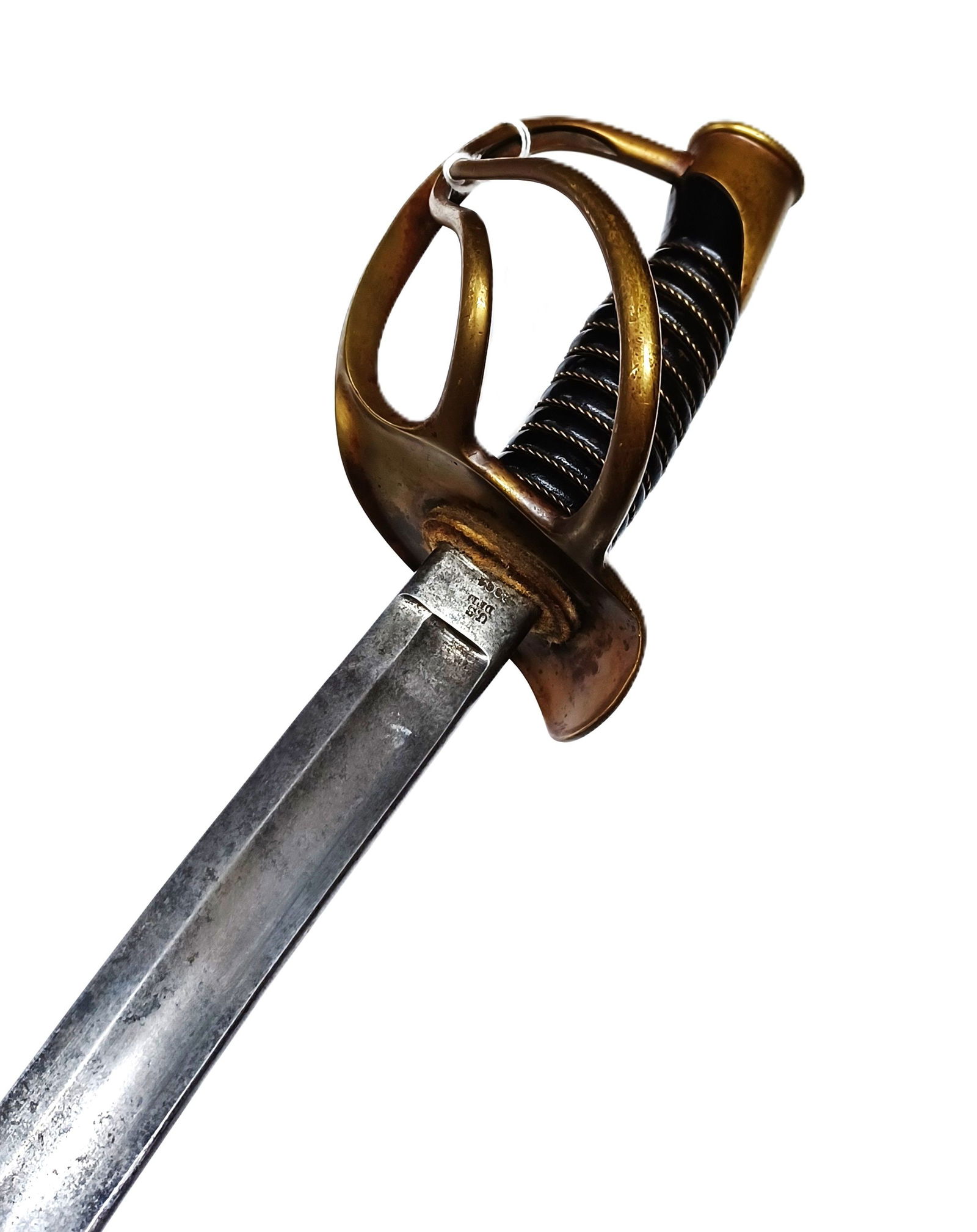 Civil War Fancy Guarded US DFM NCO Officer Long One Handed Saber Sword: Described By:Rafe HFA CNX 0413 1309 Title:Civil War Fancy Guarded US DFM NCO Officer Long One Handed Saber Sword Description: Civil War Fancy Guarded US DFM NCO Officer Long One Handed Saber Sword Bla