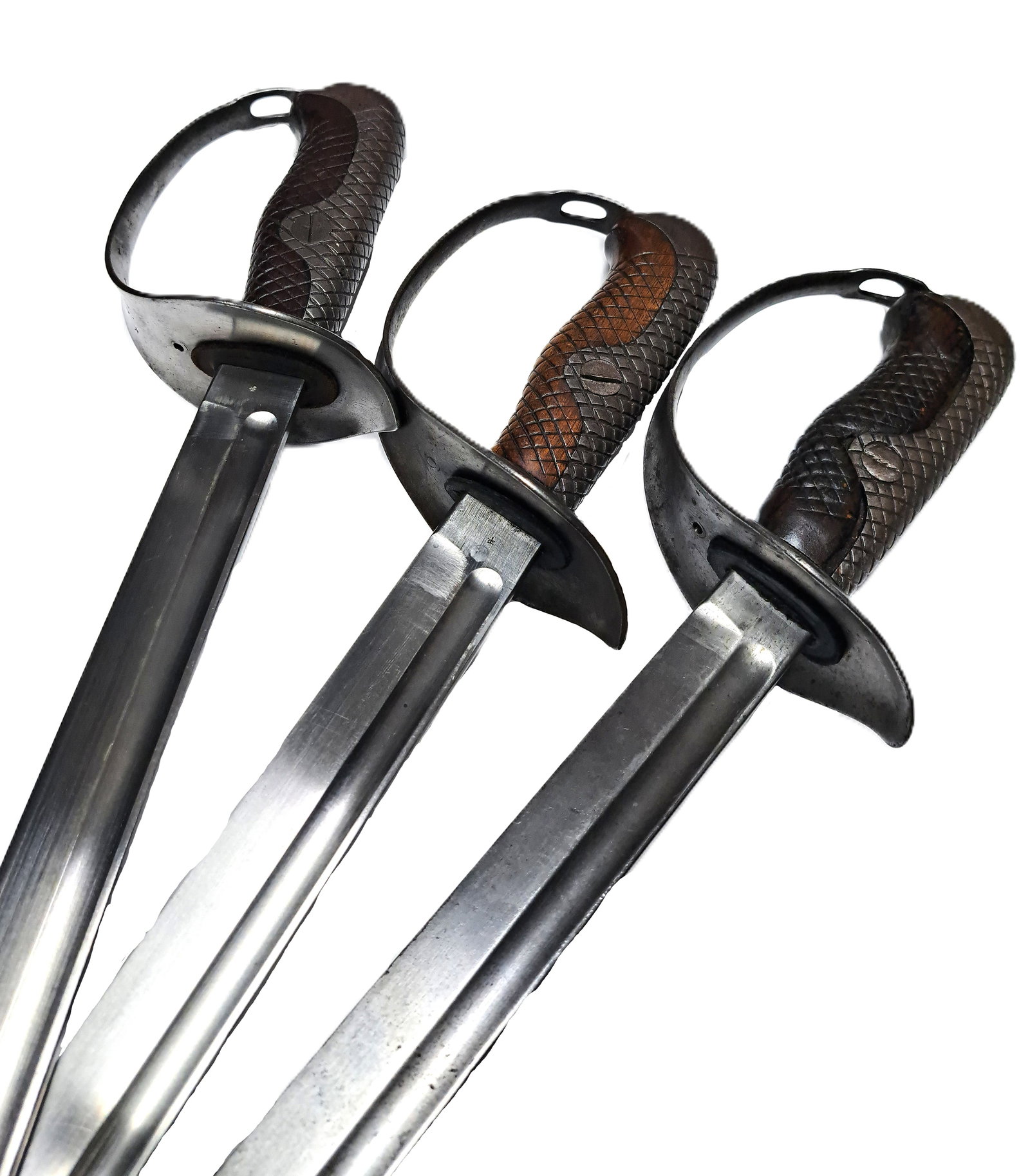 Lot of 3 WWII Type 32 Imperial Japanese Army Sword NCO Field Officer Saber (1 of 10)