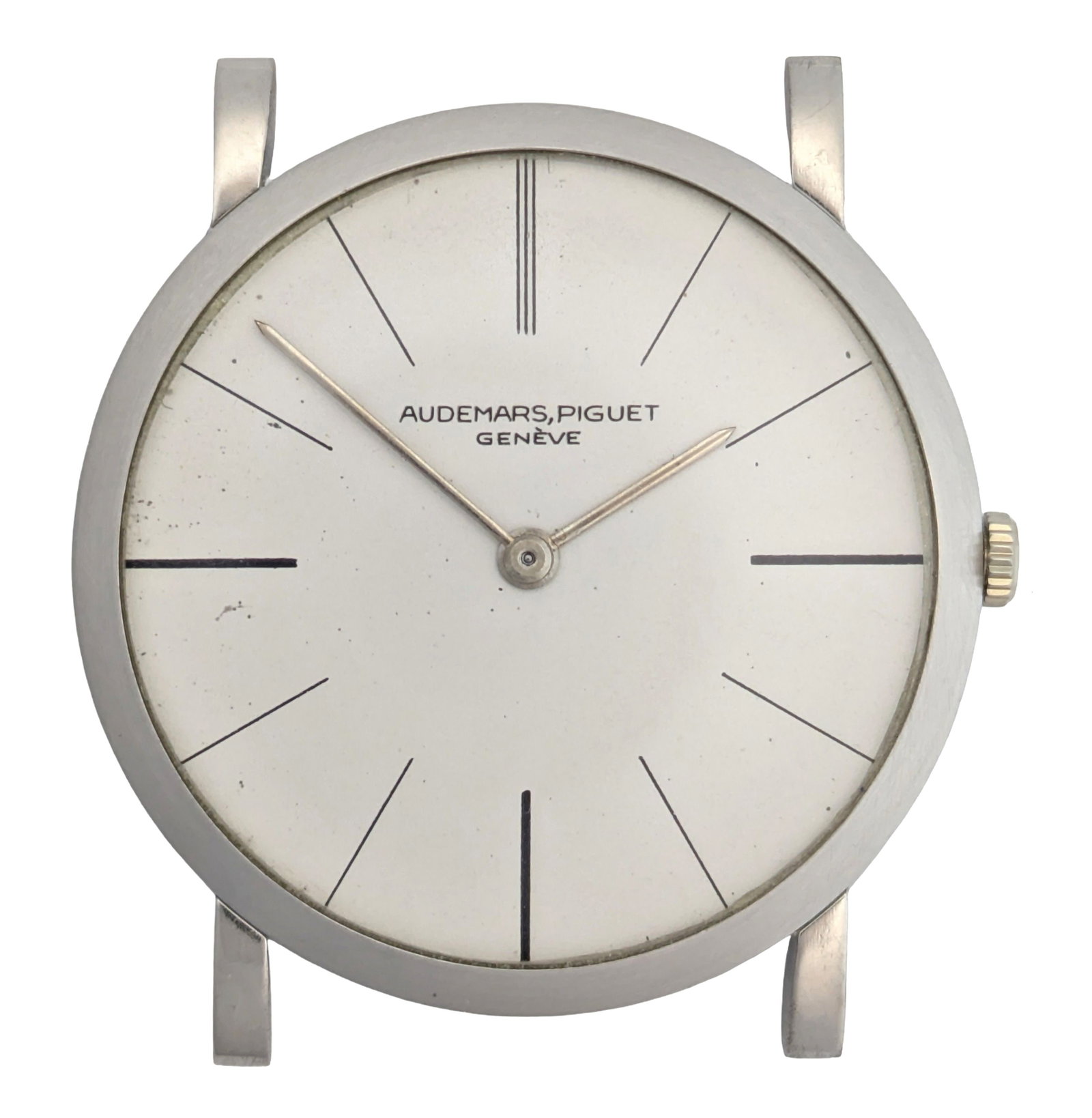 Ultra Thin Mens Audemars Piguet Calatrava 950 Platinum 6304 Mechanical Wrist Watch (1 of 8)