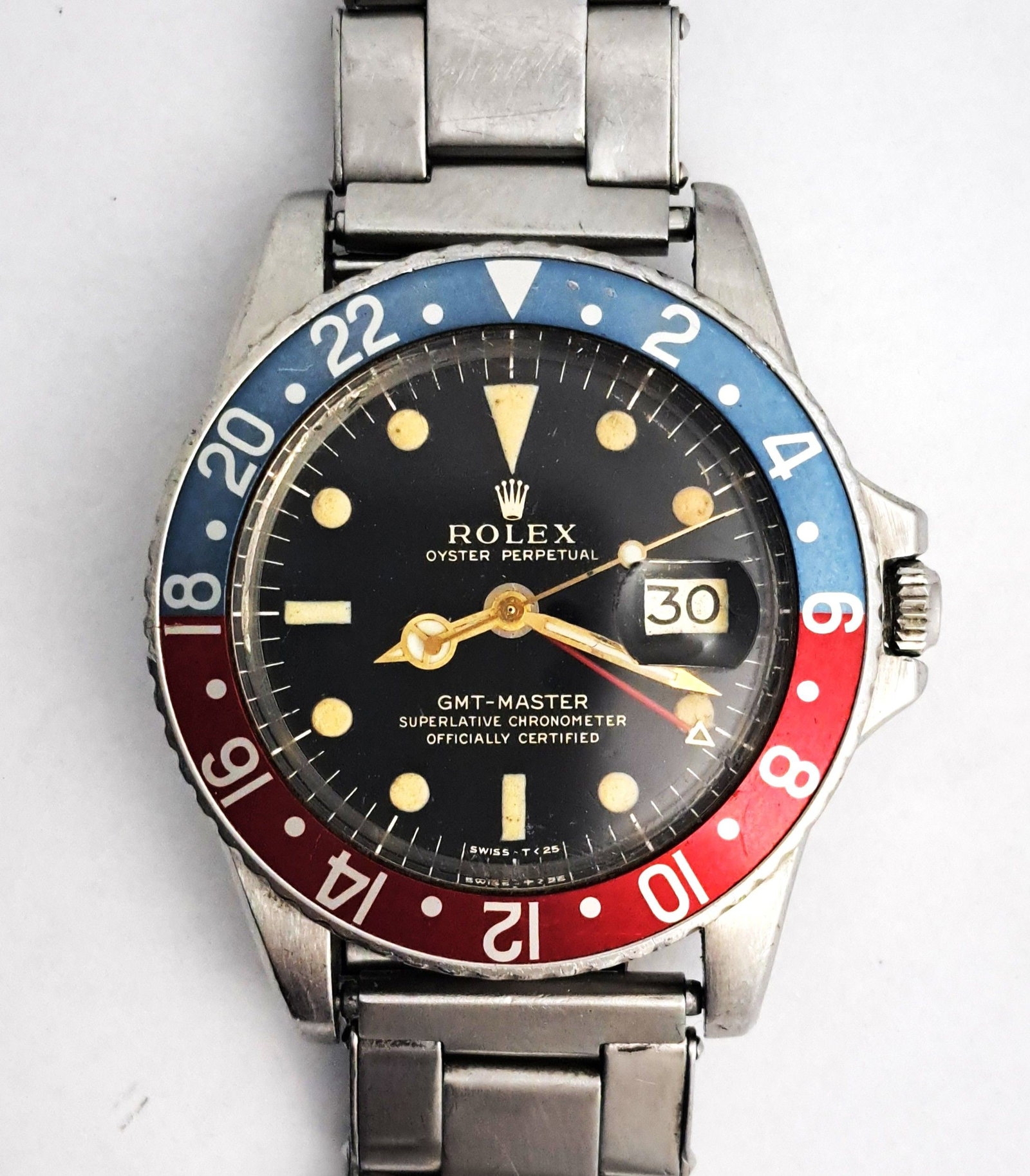 Rolex GMT Master Chronometer Pepsi Gilt Dial 1967 1675 1490009 Mens Wrist Watch - 6