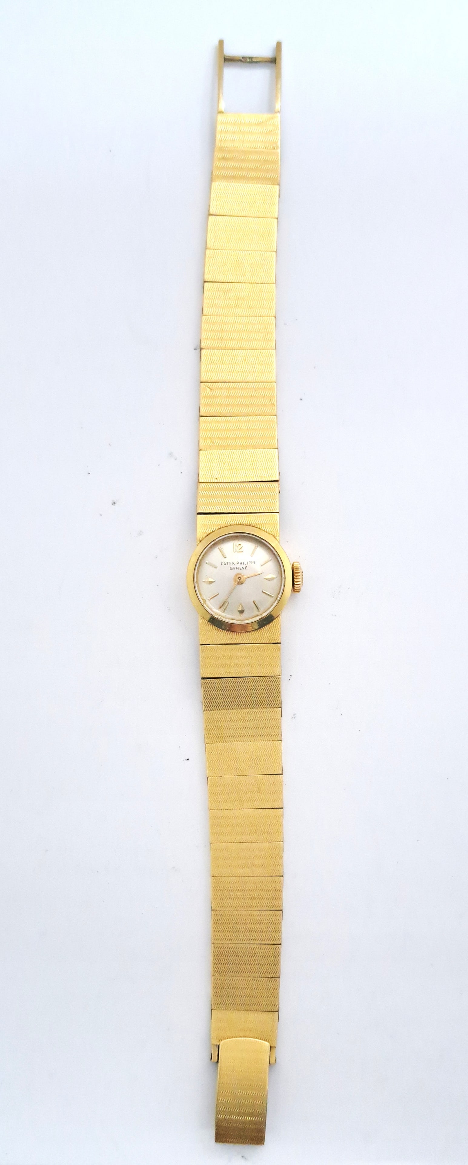 Mid Century Mechanical Patek Philippe Heavy 18k Gold Supple Ladies Wrist Watch - 6