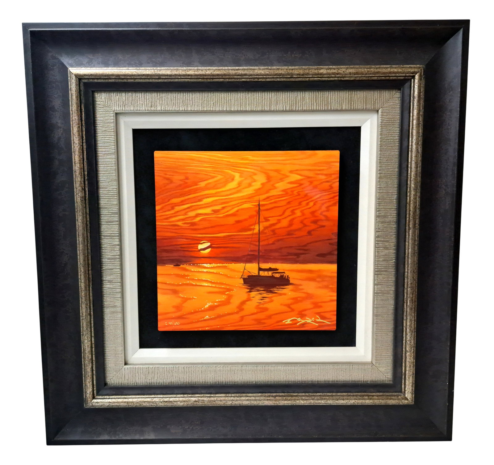 Here I Go Again Matt Beyrer 2019 Caldograph on Wood 10 x 10 Framed Florida Artist Signed: Described By: August R CNX 0454 1468 Title: Here I Go Again Matt Beyrer 2019 Caldograph on Wood 10x10 Framed Florida Artist Signed Description: This is a beautiful scene of