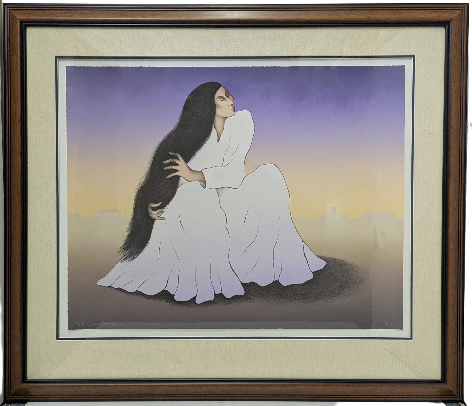 RC Gorman Large Lena Ltd Edition Float Mounted Lithograph w/ Documentation (1 of 5)
