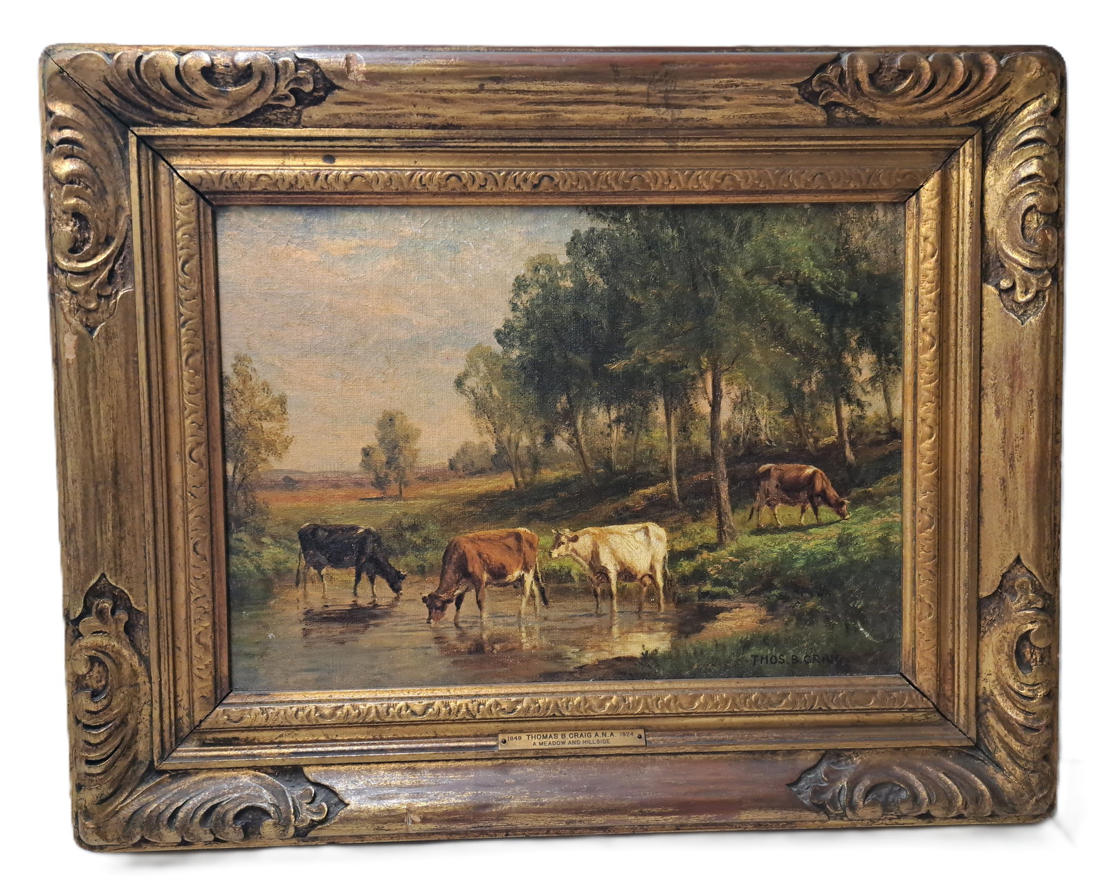 Thomas Bigelow Craig Oil Meadow Hillside Cattle Landscape Cows Watering Early Sunset Late Sunrise 10 (1 of 14)
