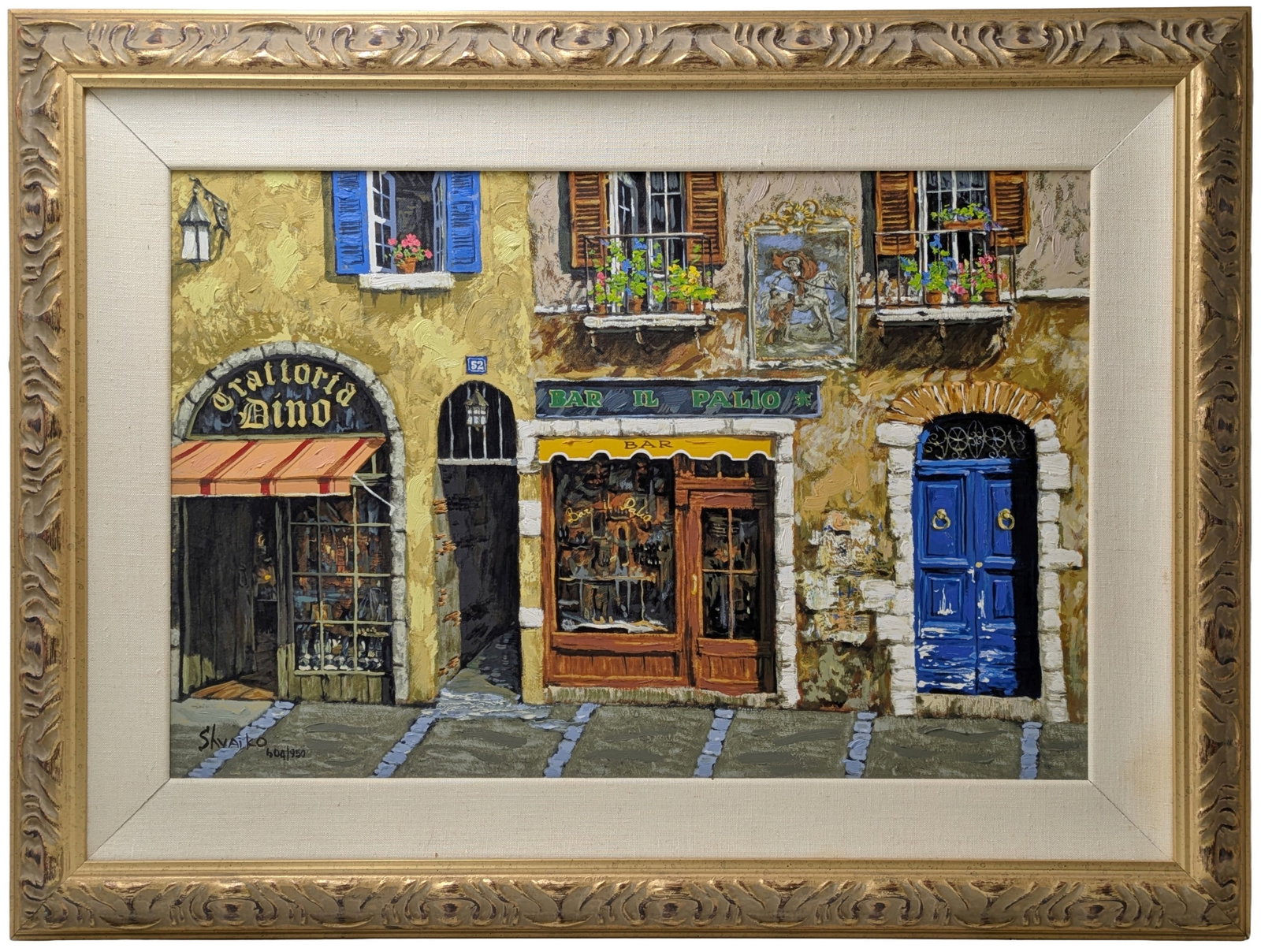 Viktor Shvaiko Signed Limited Edition Hand Embellished Giclee on Canvas Buon Giorno: Described By: Dillon CNX 0453 1465 Title: Viktor Shvaiko Signed Limited Edition Hand Embellished Giclee on Canvas Buon Giorno Description: Viktor Shvaiko Signed Limited Edition Hand Embellished Giclee