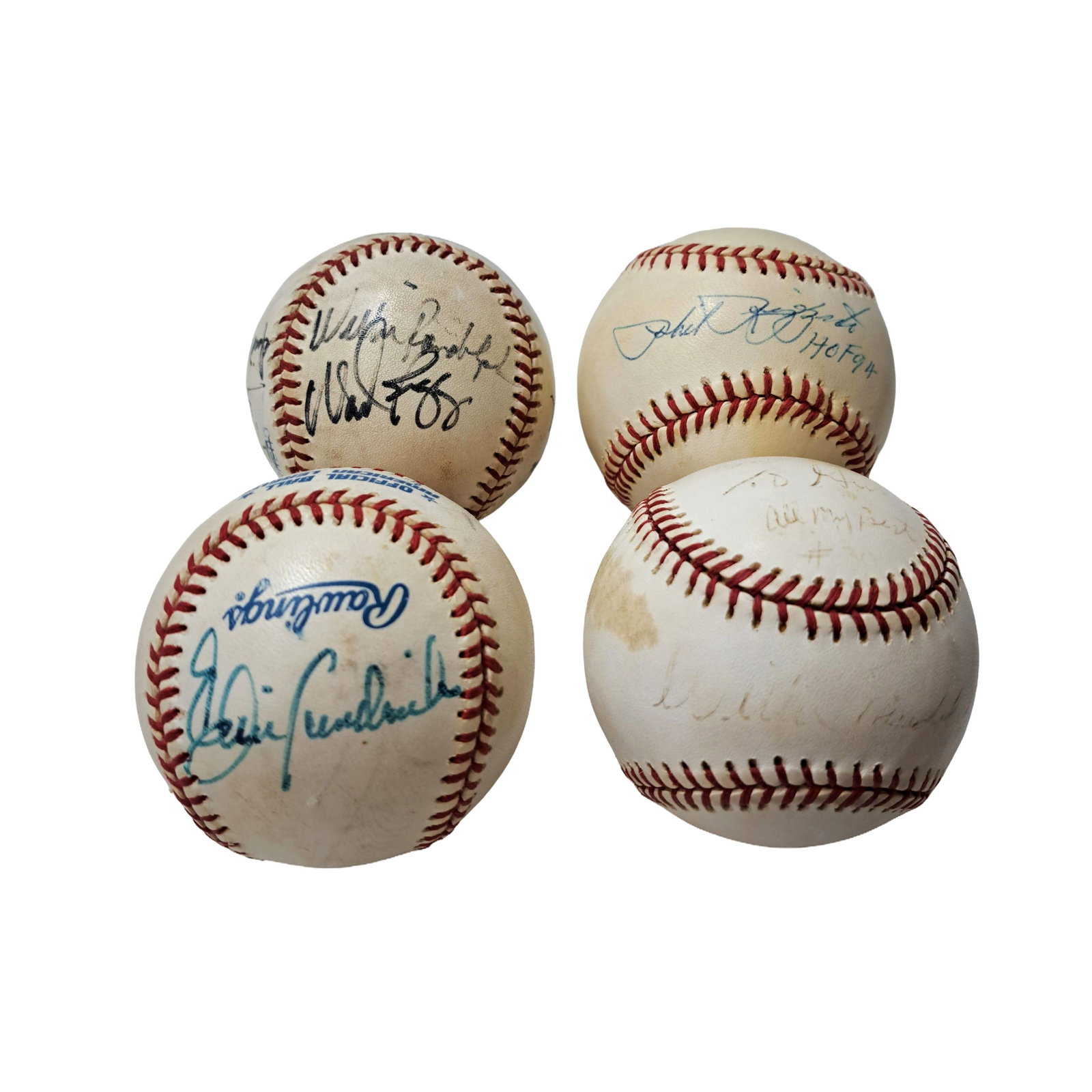 Four Signature Rawlings Baseballs New York Spring Training Yankees Major League (1 of 14)