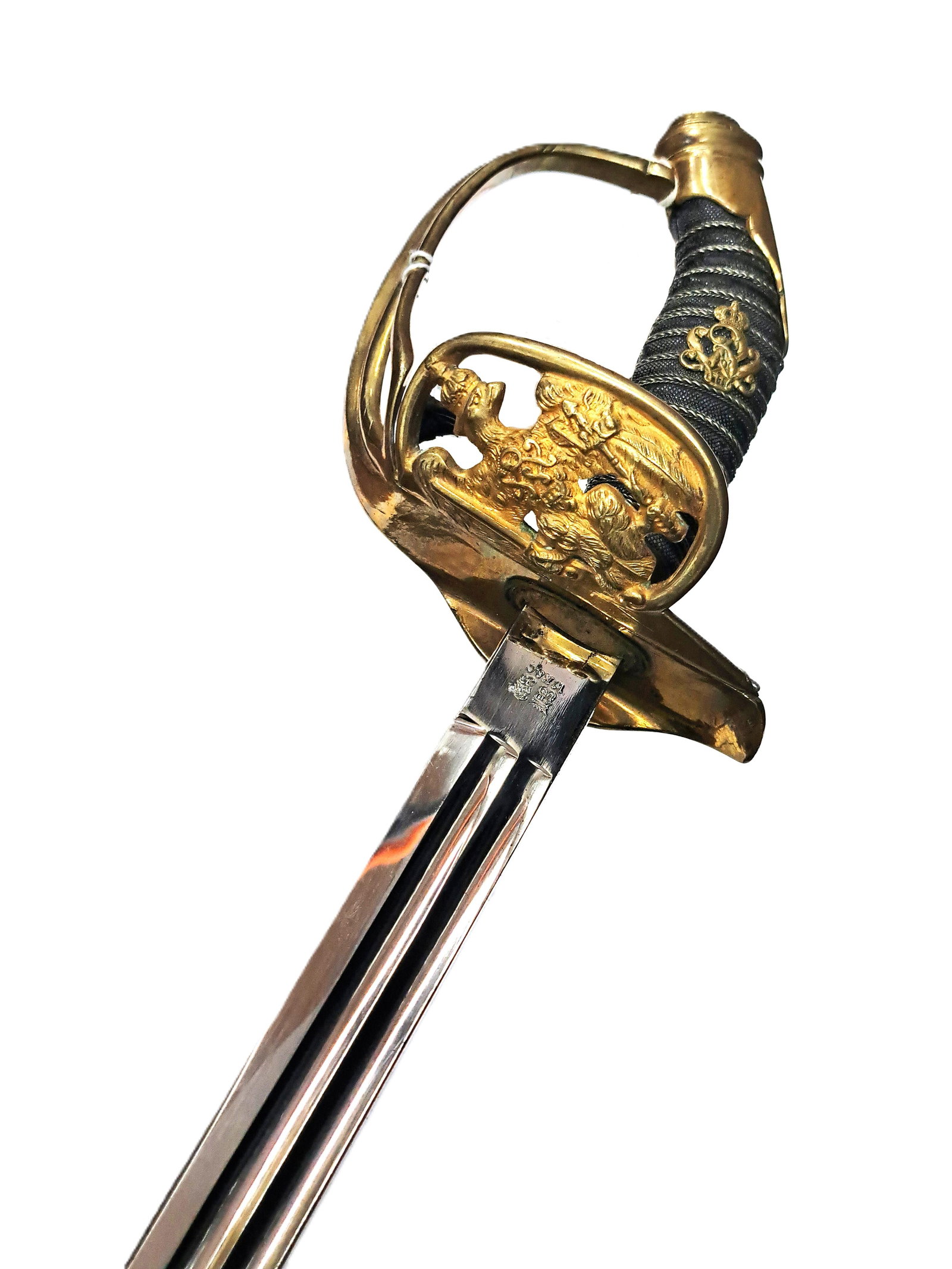 Prussian WWI Sword w/ Cypher of Wilhelm II, Weyersberg, Kirschbaum WK&C (1 of 5)