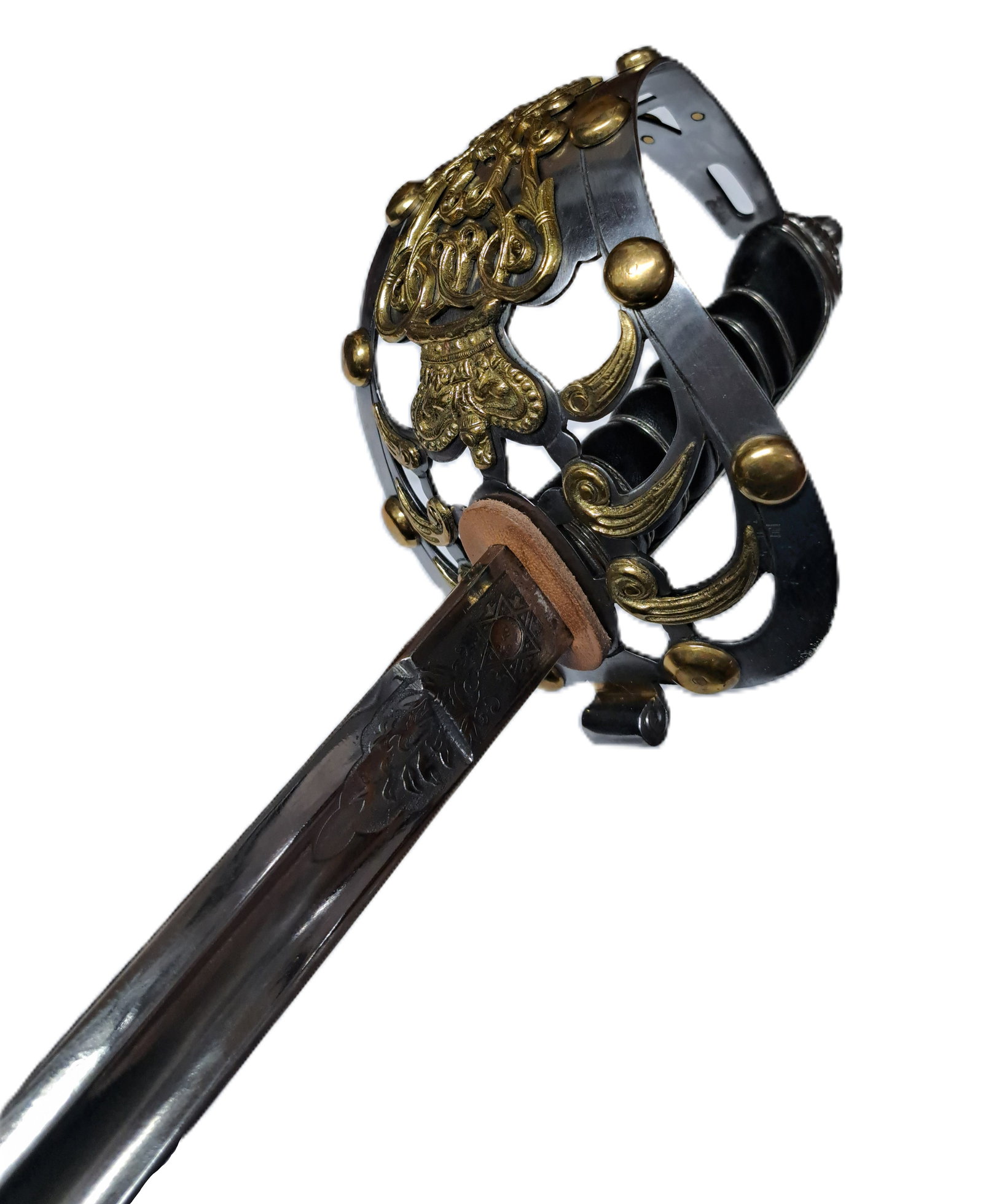 British Household Cavalry Life Guards and Blues & Royals Cypher of Queen Victoria Sword: Described By: Rafe HFA CNX 0413 1444 Title: British Household Cavalry Life Guards and Blues & Royals Cypher of Queen Victoria Sword Descr