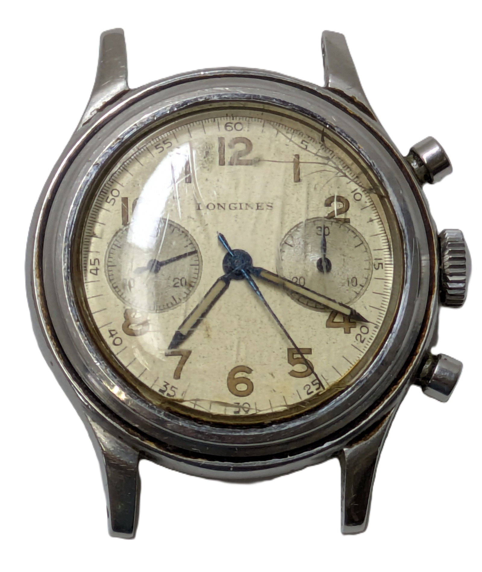 Rare Longines 13nz Large Vintage Chronographer Higrade Flyback Circa 1940s Original Dial: Described By:Adams CNX 0469 Title:Rare Longines 13nz Large Vintage Chronographer Higrade Flyback Circa 1940s Original Dial Description:Rare Longines 13nz Large Vintage Chronographer Higrade Flyback Ci