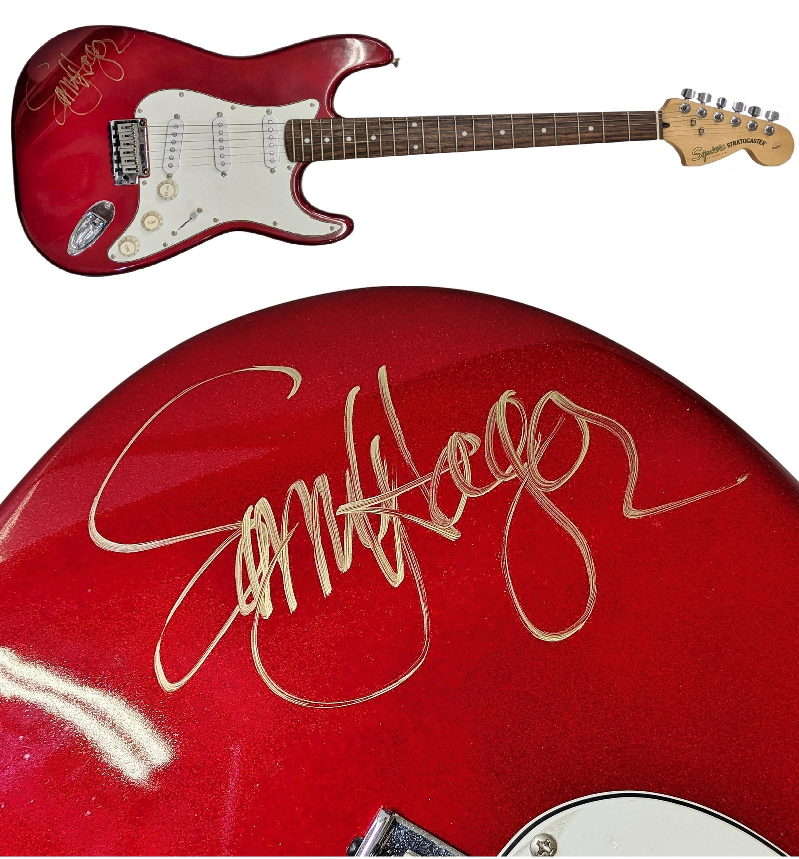 Sammy Hagar Signed Fender Squier Stratocaster Autographed Working Electric Guitar (1 of 8)