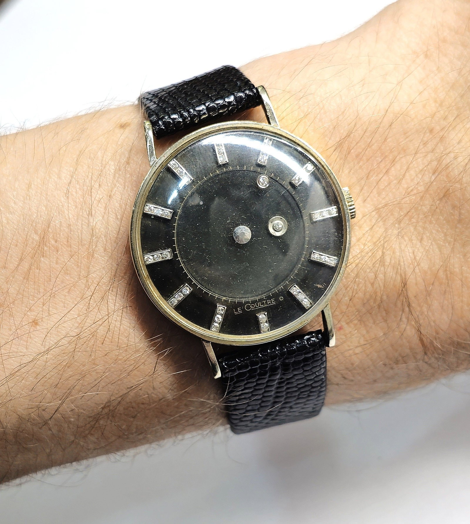Scarce Black Dial Vacheron Lecoultre Original Dial Diamond Galaxy Mystery Watch Dial - 5