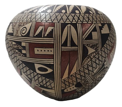 Gorgeous Rondina Huma Tewa Signed Polacca Arizona Native American Vase Pottery (1 of 5)