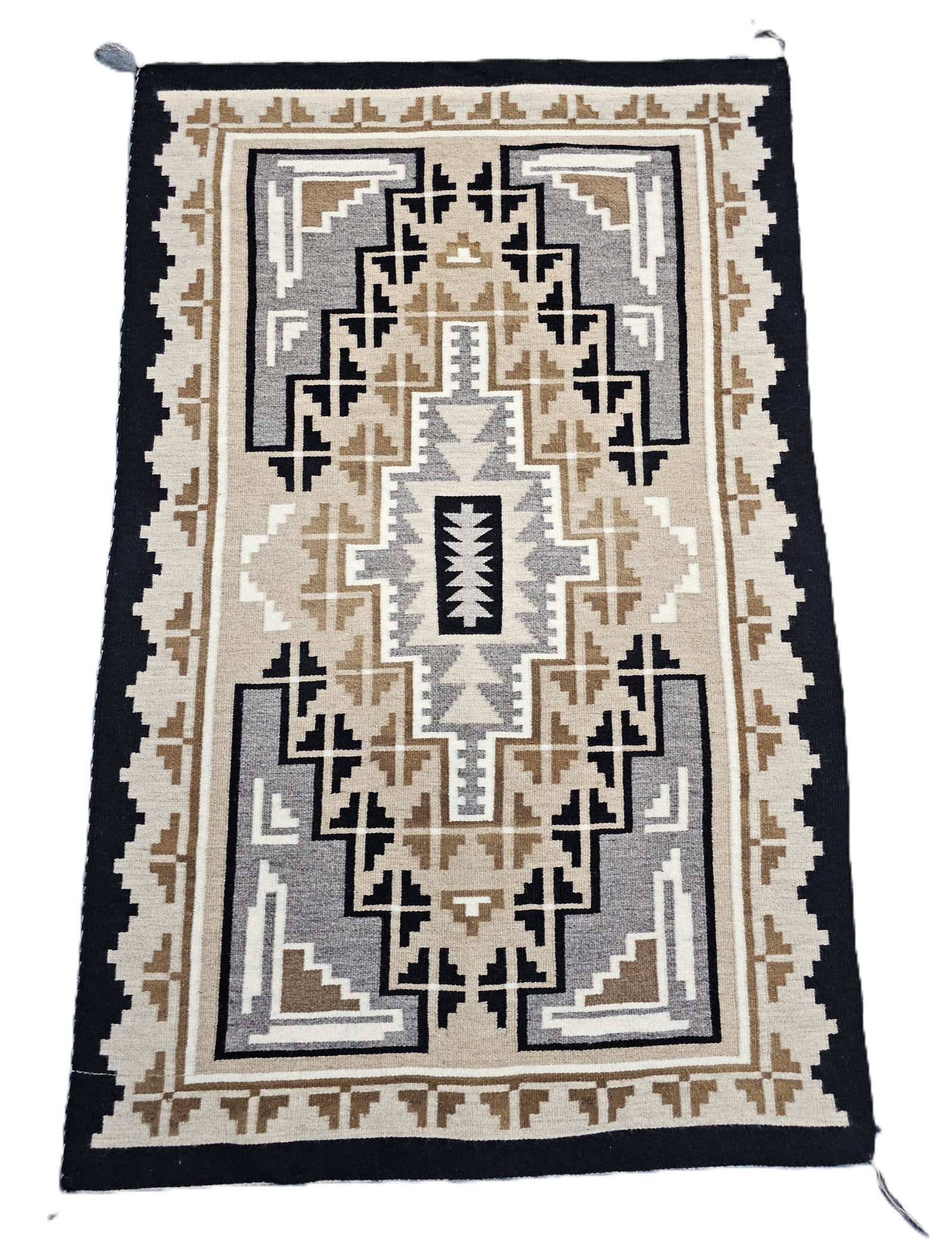 Two Gray Hills Wool Navajo Rug 48x30.5 Sedona Native American (1 of 6)