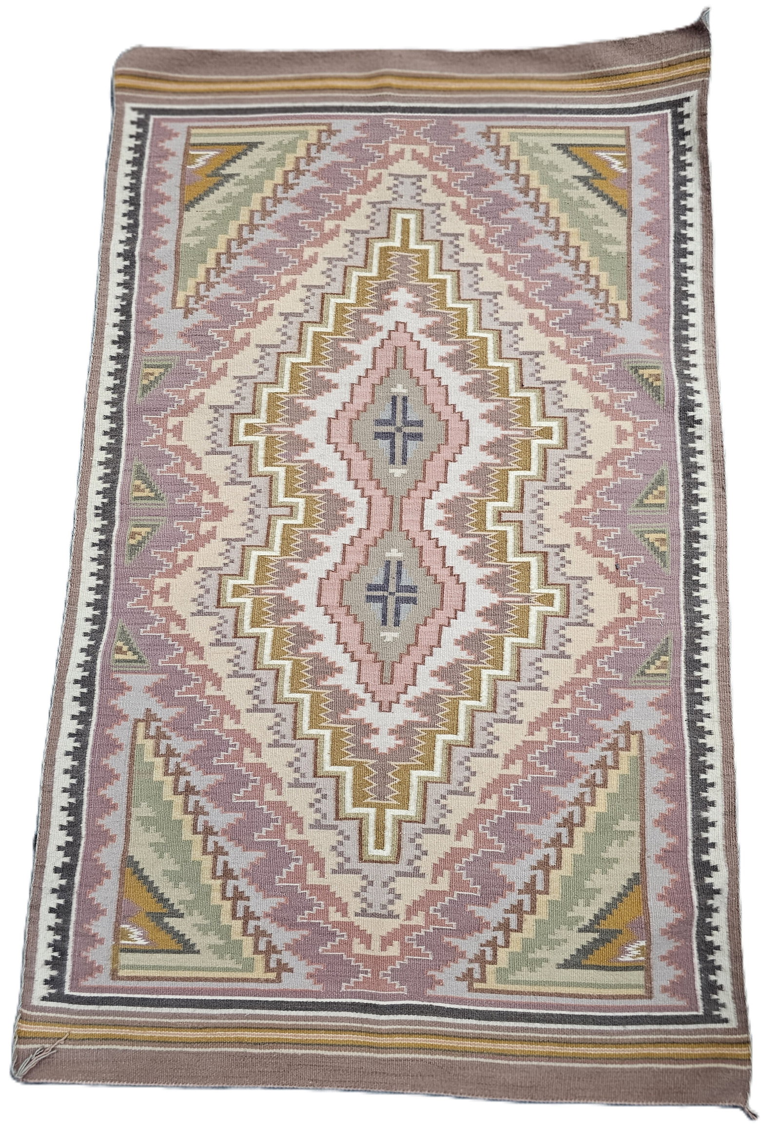 Emily Blake Rug 62x37.5 Inches Navajo Weaving Native American Southwestern Canyon De Chelly (1 of 6)