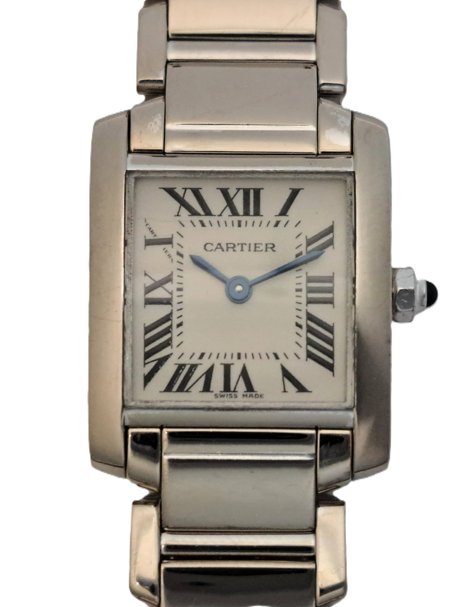 Heavy 18k White Gold Cartier Tank 2403 Ladies Unisex Wrist Watch: HFA DT72284 Described By: Mike Messink NMDDD Title: Heavy 18k White Gold Cartier Tank 2403 Ladies Unisex Wrist Watch Description: Beautiful timepiece! Make it yours tod