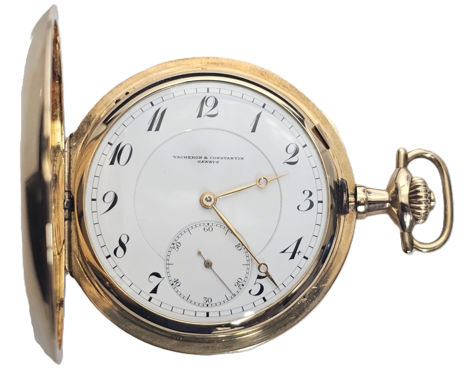 Large Magnificent Vacheron Constantine 14k Gold Hunter German Marketplace Pocket Watch: HFA DT71870 Described By: Rachel NGDDD Title: Large Magnificent Vacheron Constantine 14k Gold Hunter German Marketplace Pocket Watch Description: Large Magnificent Vach