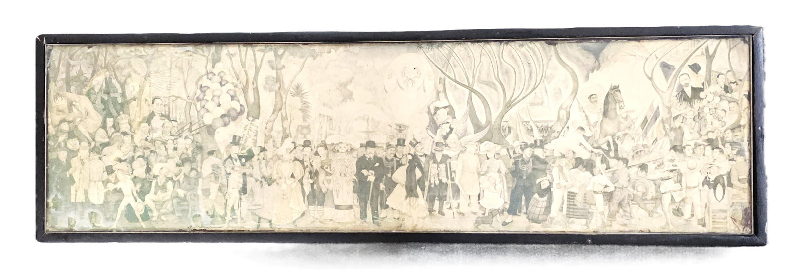 Diego Rivera Dream on a Sunday Afternoon Photograph Cardboard Panorama Unusual (1 of 7)