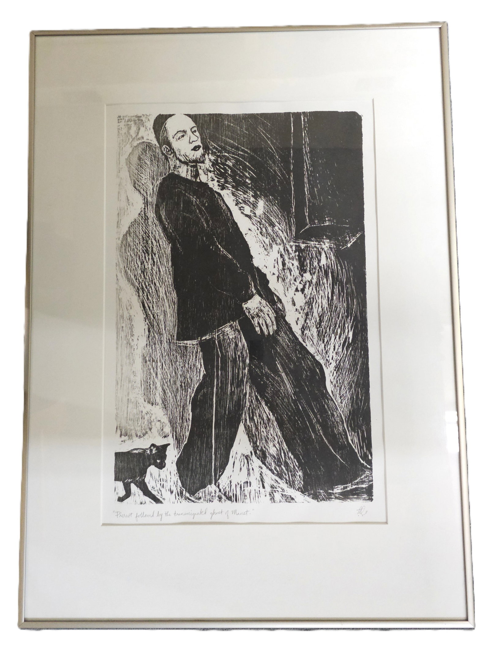 Artist Signed Pierrot Followed By The Transmigrated Ghost of Manet Peter Doig: HFA VX Described By: August R ND Title: Artist Signed Pierrot Followed By The Transmigrated Ghost of Manet Peter Doig Description: Artist Signed Pierrot Followed By The