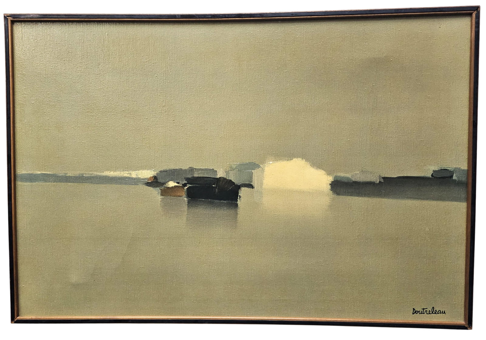 Pierre Doutreleau Le Port Horizon French Painting Landscape Oil Canvas Abstract: HFA DT72573 Described By: August R NFYED Title: Pierre Doutreleau Le Port Horizon French Painting Landscape Oil Canvas Abstract Description: Pierre Doutreleau Le Port H
