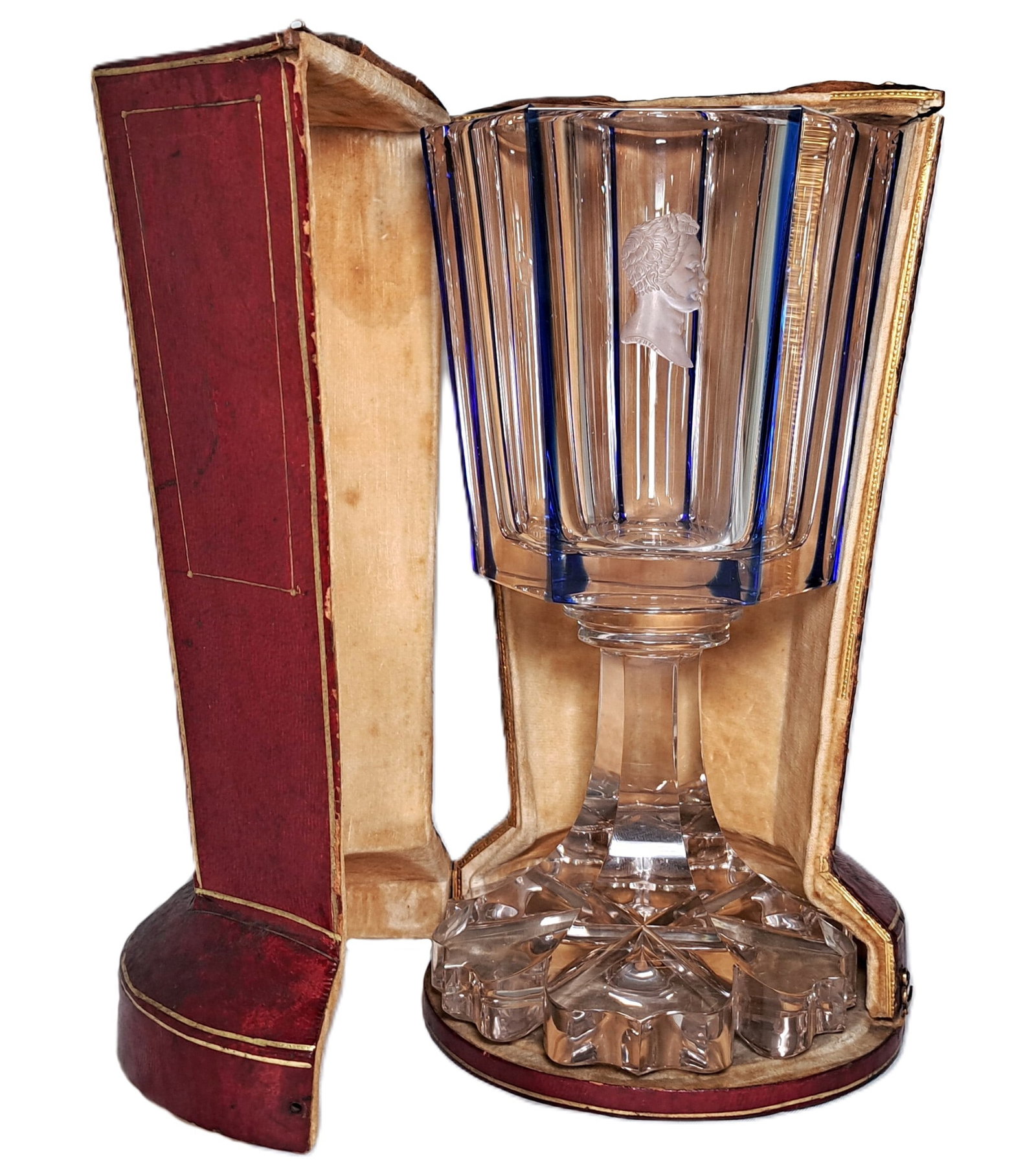 Monumental Cut Crystal Presentation Goblet 1850-1880 Wilhelm William Willem Guillale III Finely (1 of 11)