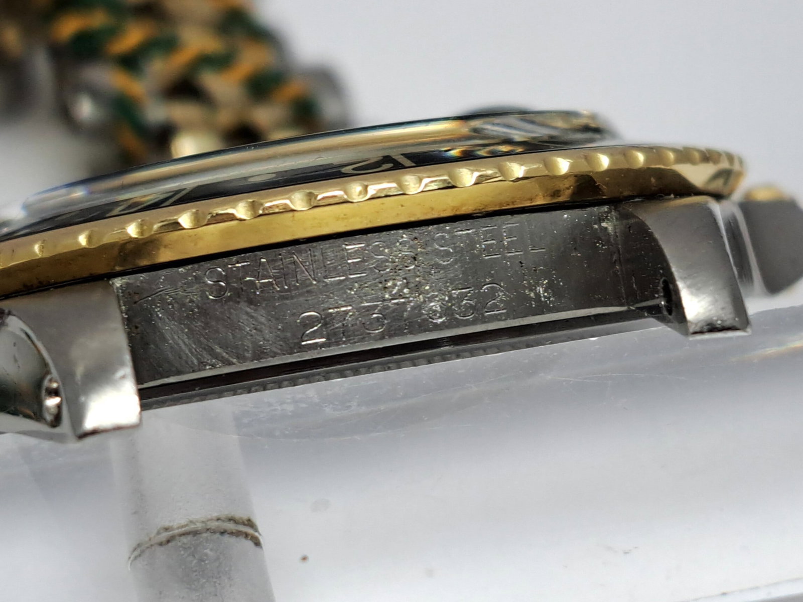 Rolex Gold Steel GMT Master 1675 Running Mens Wrist Watch Box Papers Tags - 8
