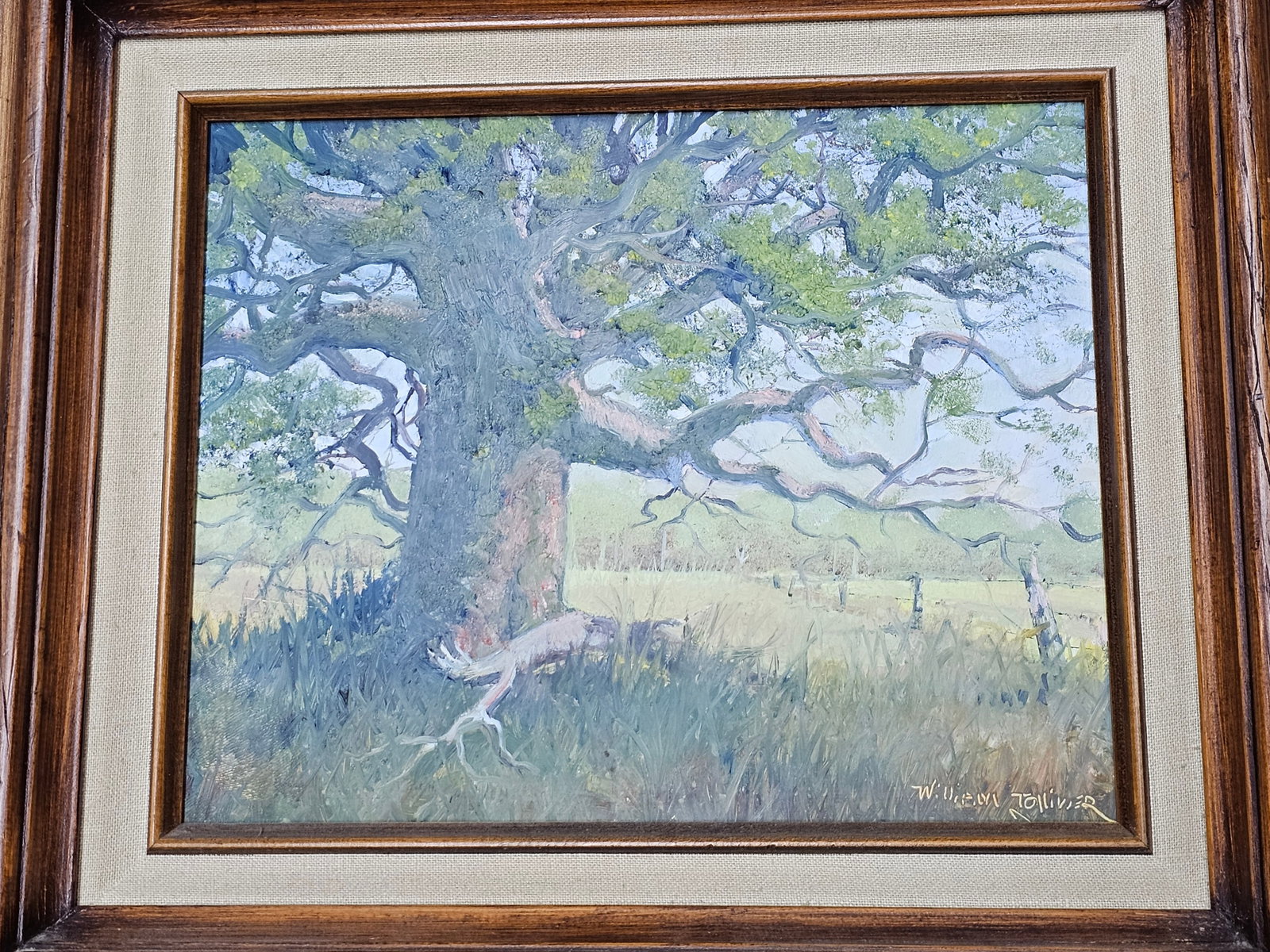 Impressionist William Tolliver Original Oil on Canvas Landscape Oil on Canvas 16x14 - 7