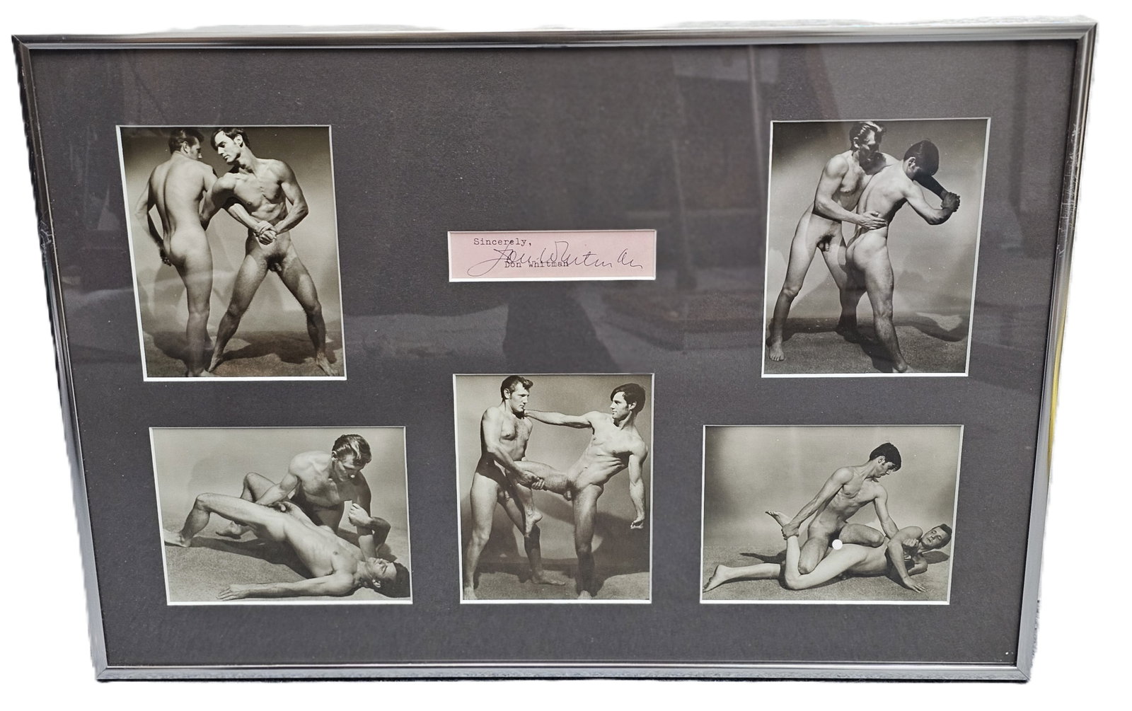 Sincerely Don Whitman Signed Black & White Erotic Nude Photographs 18x12: CNX 0512 1835 Described By: Adams ND Title: Sincerely Don Whitman Signed Black & White Erotic Nude Photographs 18x12 Description: Sincerely Don Whitman Signed Black & White Erotic Nude Photographs