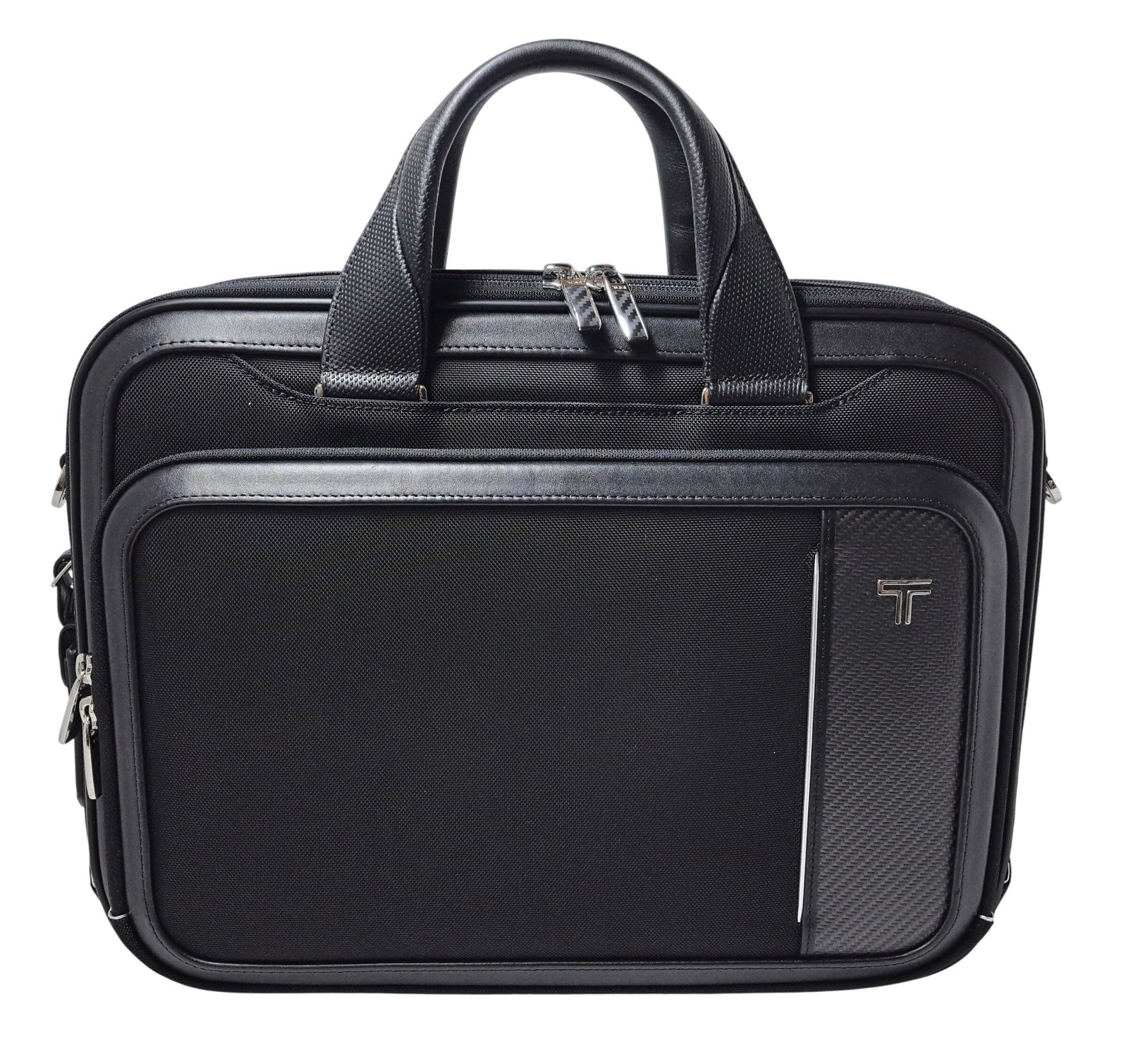 Brand New Tumi Arrive' Sadler Large Brief Leather HTLS Fabric Luggage Briefcase (1 of 13)