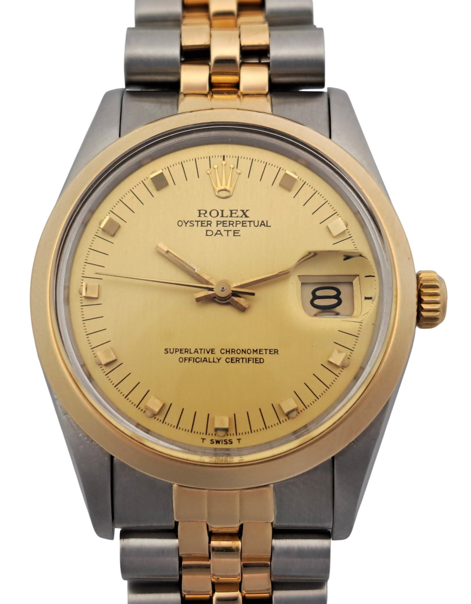 Collectable Vintage Rolex Mens 15053 Smooth Bezel Scarce Pyramid Dial 18k Gold SS Wrist Watch: Described By: Mike NGMDD Title: Collectable Vintage Rolex Mens 15053 Smooth Bezel Scarce Pyramid Dial 18k Gold SS Wrist Watch Description: This is a beautiful timepiece! Will