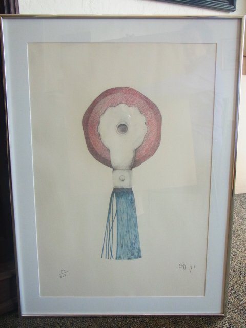 Original Vintage Claes Oldenburg 1970 Typewriter Eraser: Original Vintage Claes Oldenburg 1970 Typewriter Eraser Lithograph Print Framed cnx vx Original Vintage Claes Oldenburg 1970 Typewriter Eraser Lithograph Print Framed cnx vx Claes Oldenburg (American,