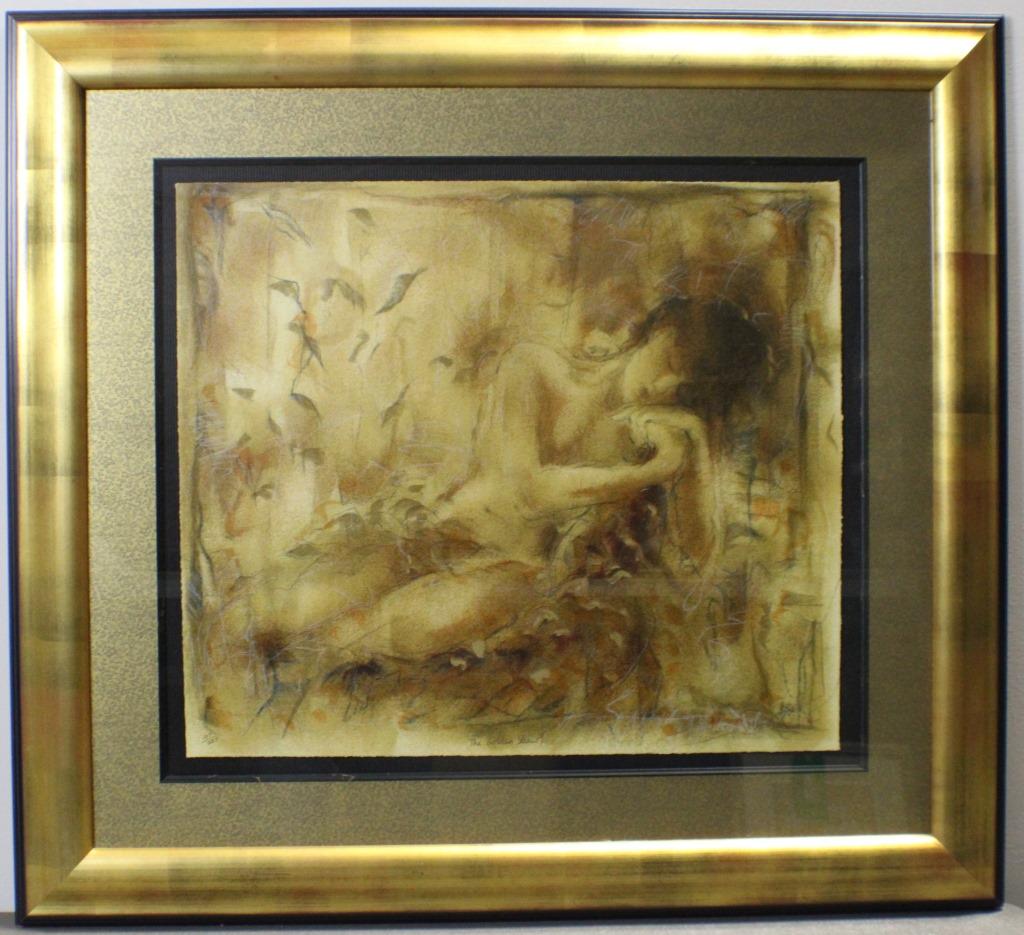 Janet Treby, "The Golden Shawl", Serigraph Print