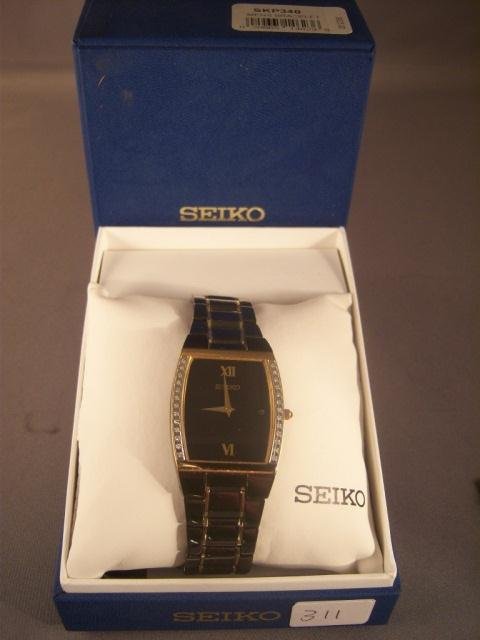Seiko Men's SKP340 Diamond Dress Black Ion Watch: Seiko Men's SKP340 Diamond Dress Black Ion Watch - New in Box w/ warranty - Suggested Retail Price $ 625.00