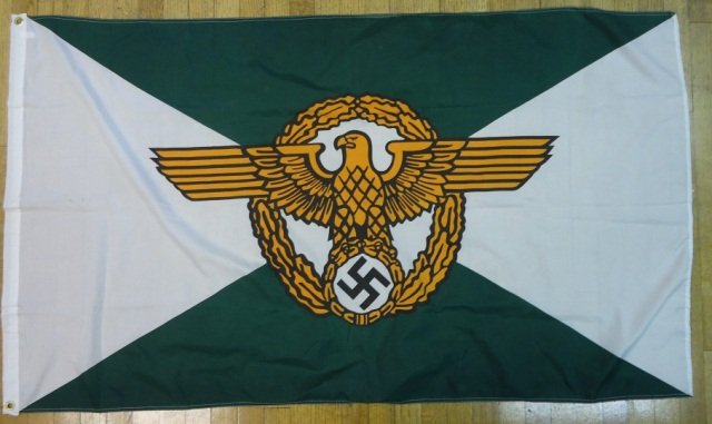Reproduction German WWII Flag: Reproduction German WWII Flag - 100% Polyester - Made in Taiwan - 35 1/2" x 61"