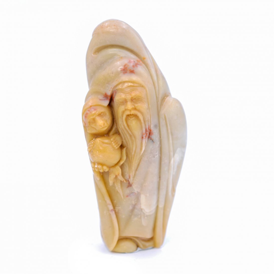 A Shoushan Soapstone Figure Of Shoulao (1 of 2)