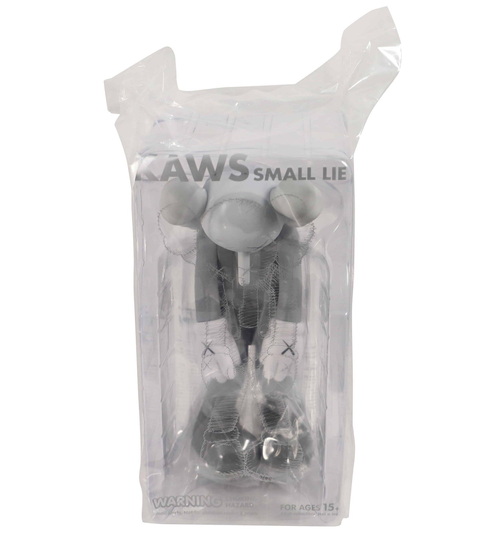 KAWS Small Lie Vinyl Figure Grey (1 of 3)