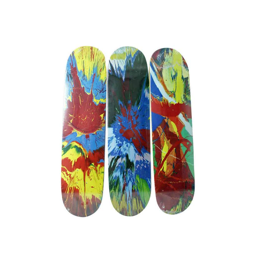 damien hirst skateboard