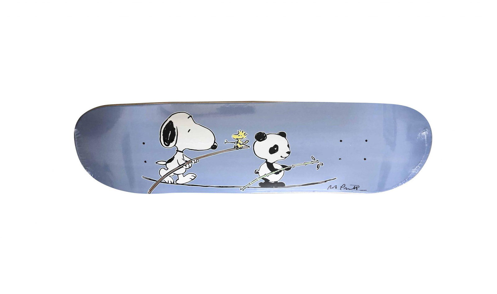 Rob Pruitt x Peanuts Skateboard Skate Deck: Artist: Rob Pruitt Title: Snoopy & Panda Medium: Skateboard Collaboration: Peanuts Global Artist Collective x Huf x Story Edition: 2018, limited numbers Provena
