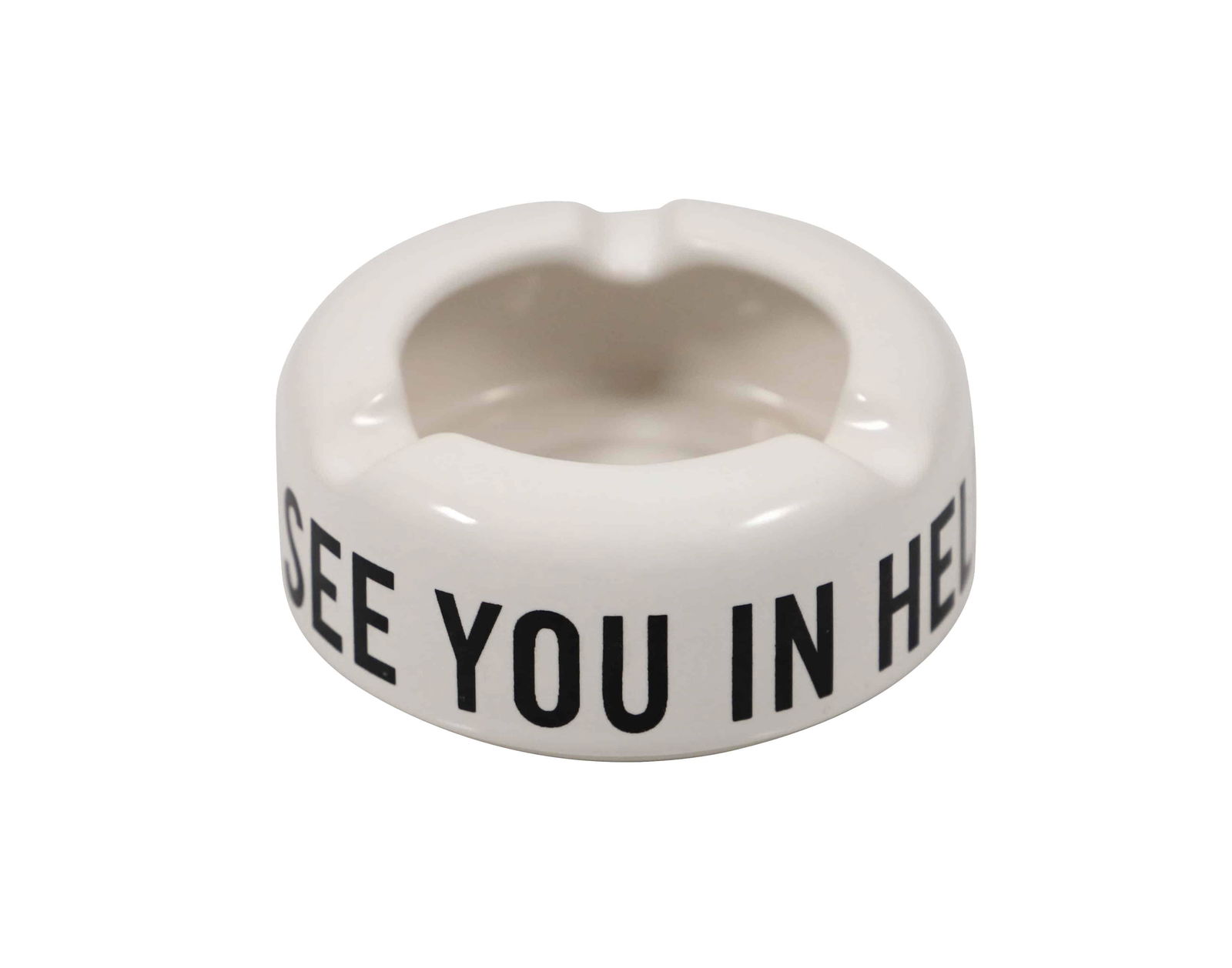 Supreme See You In Hell White Ashtray Ceramic: Artist: Supreme Title: See You In Hell Ashtray - White version Medium: Ceramic Approximate Dimensions: One size Edition: 2011 Provenance: Private coll
