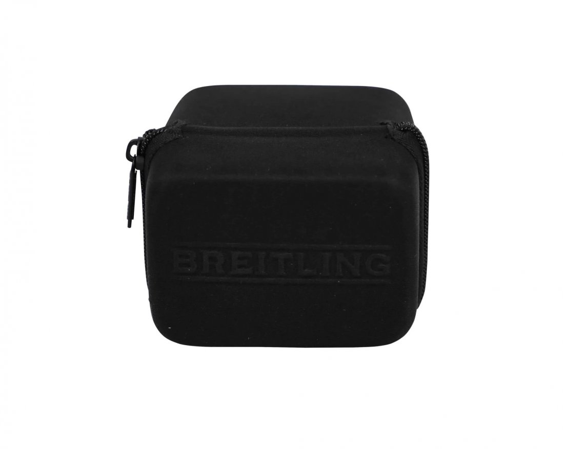Breitling Travel Watch Box: Brand: Breitling Approximate dimensions: 3.5in x 2.5in x 4in Condition: Good
