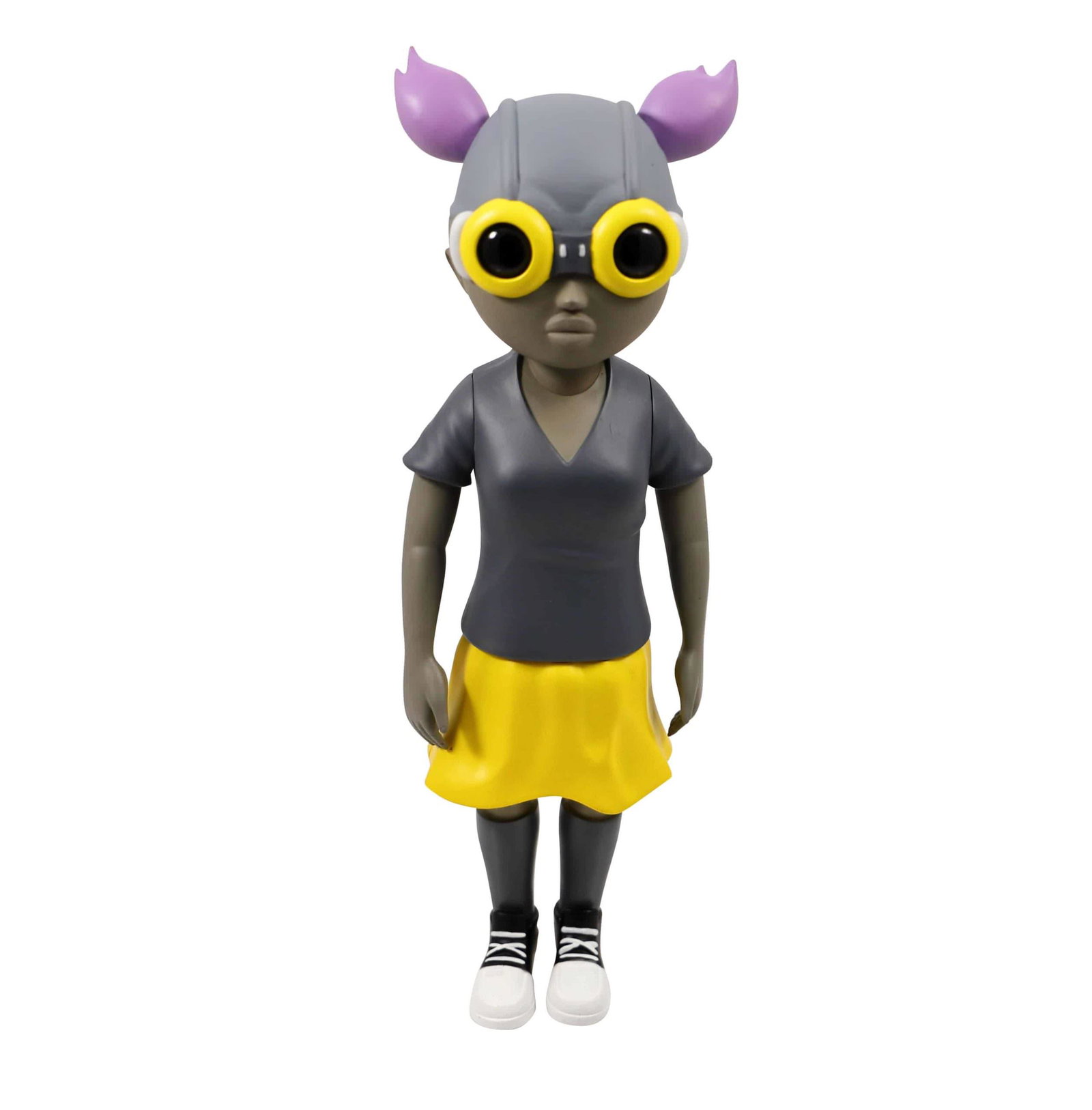 Hebru Brantley Lil Mama Mellow Yellow Vinyl Figure: Artist: Hebru Brantley Title: Lil Mama Mellow Yellow Medium: Vinyl Collaboration: Complex Con Approximate Dimensions: 13 inches Edition: 2017 Prove