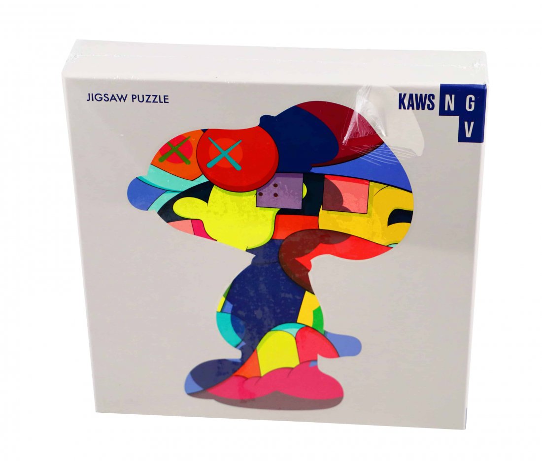 KAWS No One’s Home 1000 Piece Art Jigsaw Puzzle: Artist: KAWS Title: No One’s Home – 1000 Piece Jigsaw Puzzle Approximate Dimensions: 70cm x 79cm Finished Size Edition: 2019 Provenance: Private collection Condition Report: New. Never been opened