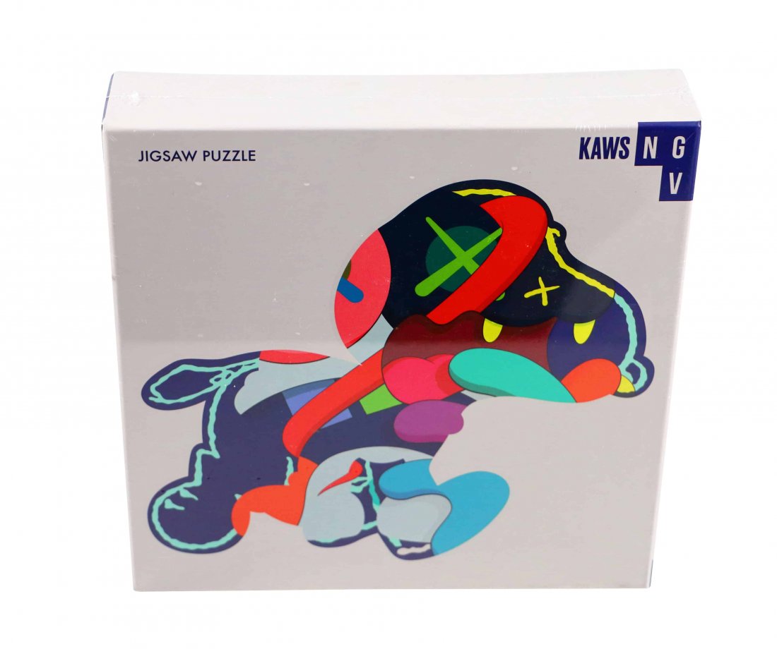 KAWS Stay Steady 1000 Piece Art Puzzle: Artist: KAWS Title: Stay Steady – 1000 Piece Jigsaw Puzzle Approximate Dimensions: 70cm x 79cm Finished Size Edition: 2019 Provenance: Private collection Condition Report: New. Never been opened, se