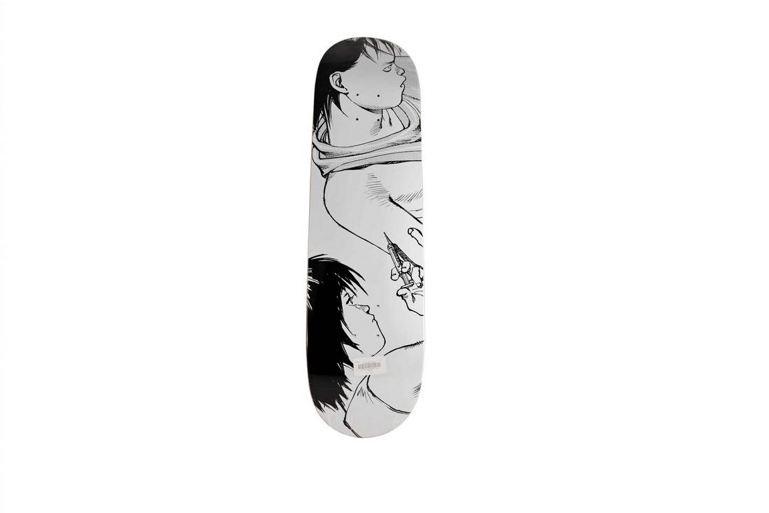 Akira Supreme Syringe Skateboard Deck: Artist: Akira Title: Syringe Medium: Skateboard Collaboration: Supreme Edition: 2017 Provenance: Private collection Condition Report: Never been