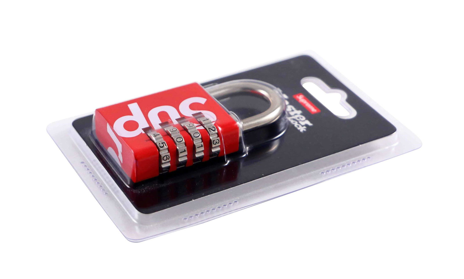 Supreme Masterlock Padlock Red NEW: Artist: Supreme Title: Padlock in Red Medium: Metal Collaboration: Masterlock Approximate Dimensions: One Size Edition: 2019 Provenance: Private collection Conditi
