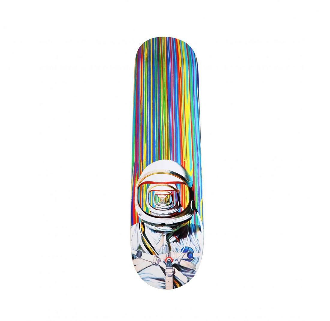 Shang Chengxiang Astronaut Skateboard Deck Limited: Artist: Shang Chengxiang Title: Self Direction No 2. Limited edition of 100. Medium: Skateboard Collaboration: Skateptych Edition: 2017. Limited edition of 100 Provenance: Private colle