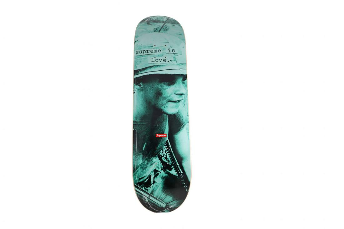 Supreme Is Love Teal Skateboard Skate Deck: Artist: Supreme Title: Supreme Is Love in teal Medium: Skateboard Edition: 2019 Provenance: Private collection Condition Report: Never been displayed. Original sealed shrink wrap. Importa